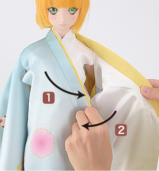 着せつけ方［お引きずり］3-2