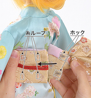 着せつけ方［お引きずり］5-2