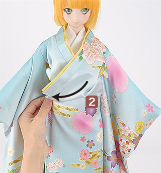 着せつけ方［おはしょりを作る］～上級者向け～ 4-2