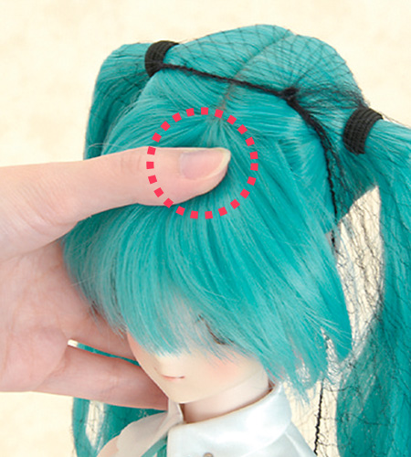 ドルフィーウィッグの取り付け方