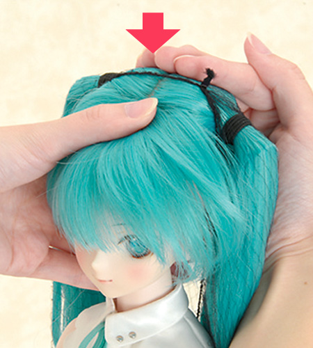 ドルフィーウィッグの取り付け方