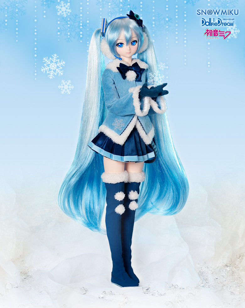 DD ドルフィードリーム用衣装 初音ミク 雪ミク ふわふわコートセット