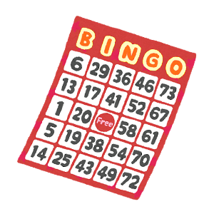 ビンゴカード配付場所