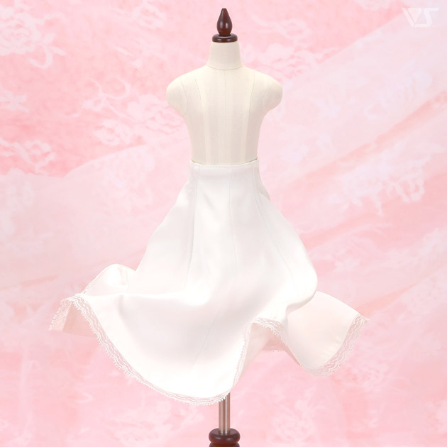 変幻自在！インナースカート（白・ミディアム丈）