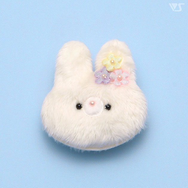 ふわふわうさぎクリップ（白）