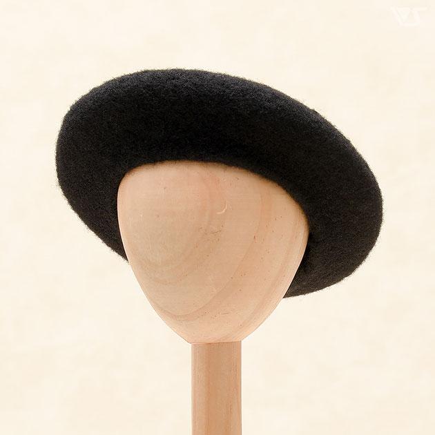 フェルトベレー帽（黒）