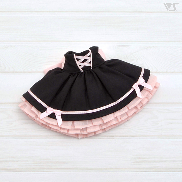 コルセットスカート（黒×ピンク）・ミニ