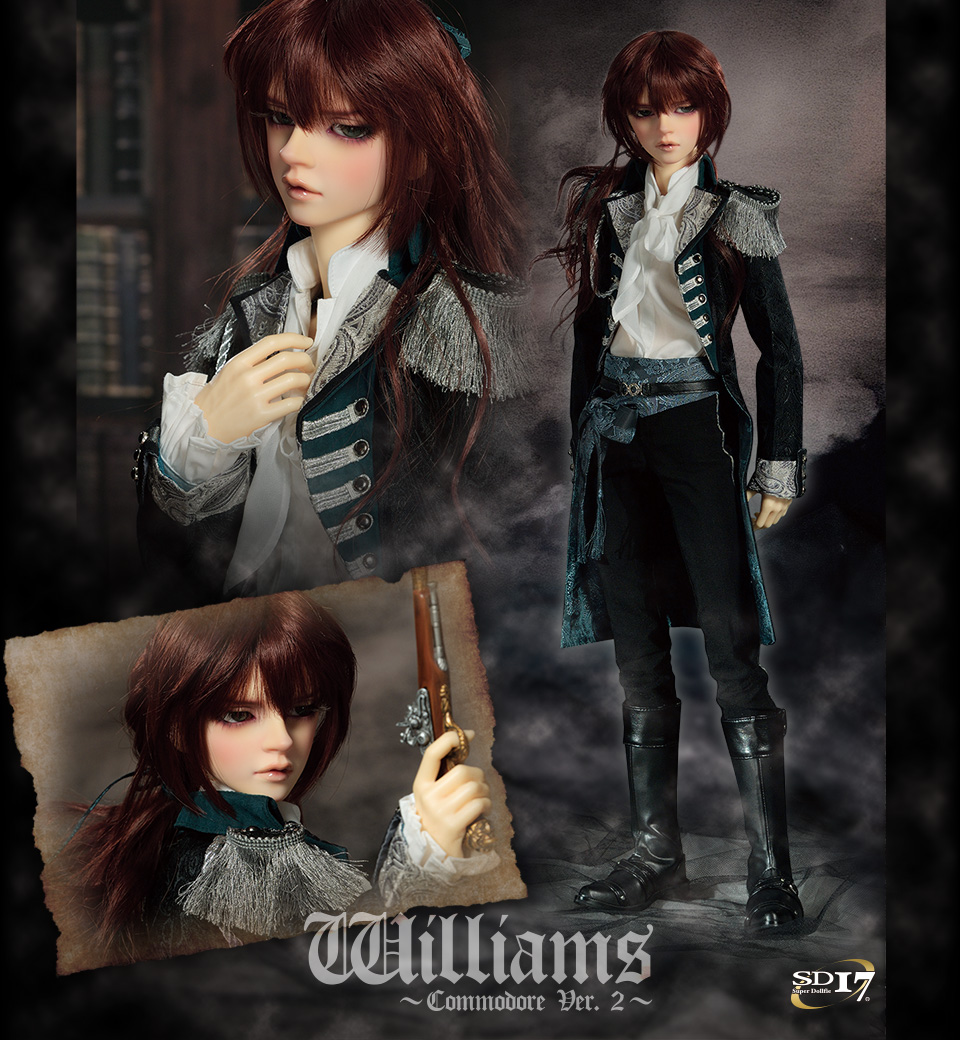 【大阪店】ボークスSD17男の子「ウィリアムズ Williams Commodore Ver. 2」スーパードルフィー★VOLKS SuperDollfie★銀貨の誓い Oath of Silver Coin 本体