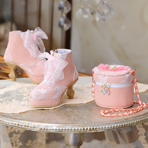 Chain Vanity Bag & Organza Lace-up Boots Set （チェーンバニティバッグ・オーガンジーレースアップブーツセット）