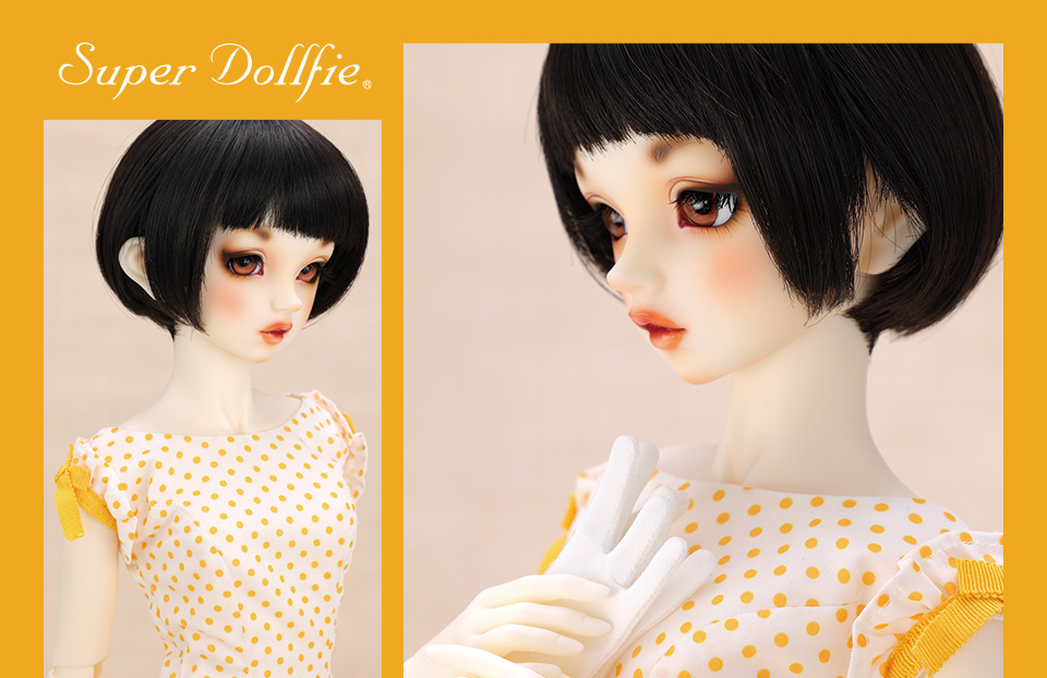 日本製定番ボークス SDGr女の子美白ボディ アリス ～ドットワンピース～ 中原淳一・ぱたーん版 Super Dollfie Collection 未使用 本体