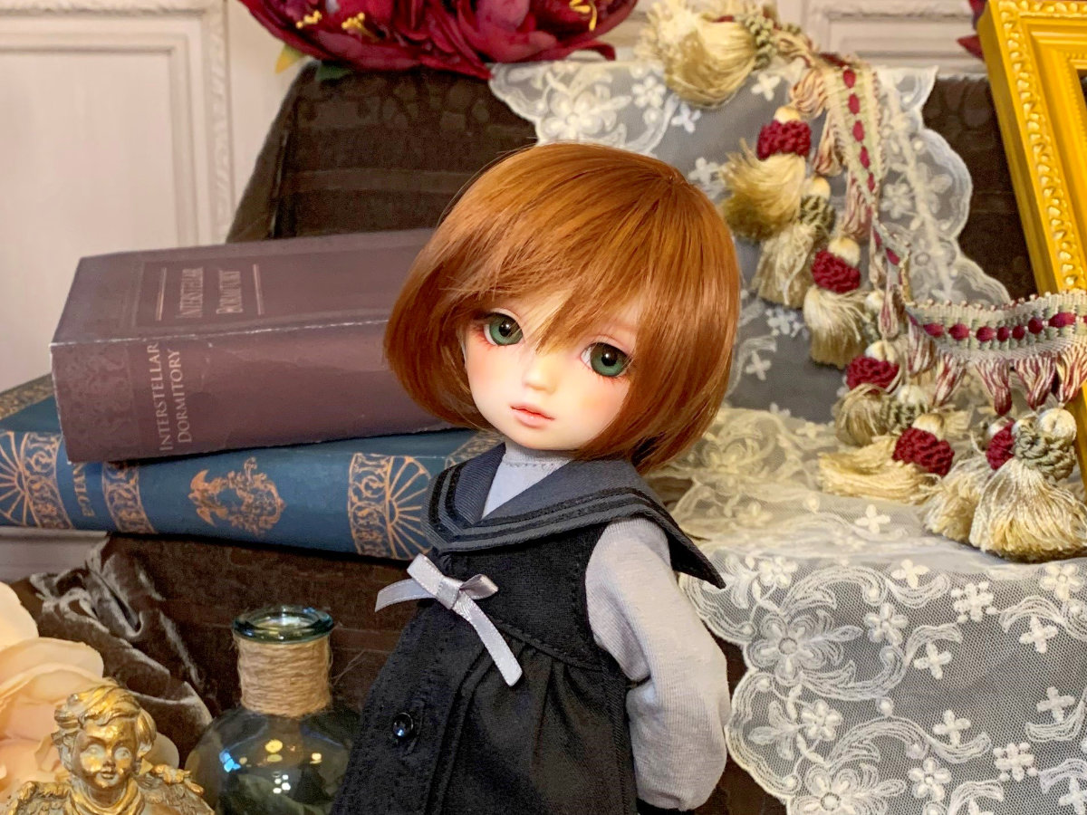 「鏡のセーラー服セット（黒）・ちび」のご紹介♫