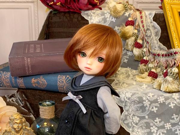 「鏡のセーラー服セット（黒）・ちび」のご紹介♫